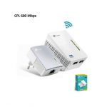 Kit 2 CPL AV600 + WiFi N 300 Mbps – TL-WPA4220KIT