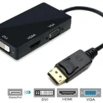 ADAPTATEUR DISPLAY TO DVI + VGA + HDMI