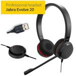 Jabra Evolve 20 MS Stéréo Micro-casque filaire USB